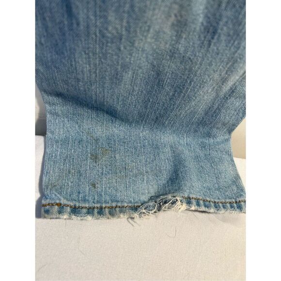 American eagle 31x32 relaxed straight jeans light denim distressed #54485 - Picture 3 of 9
